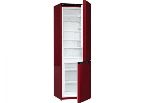 Холодильник Gorenje NRK6192CR4, двухкамерный, бордовый