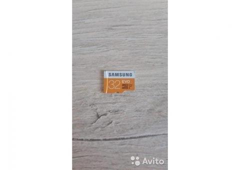Карта памяти MicroSD Samsung 32 гб